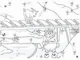 Billy Goats Gruff Getdrawings Goat Colorings sketch template