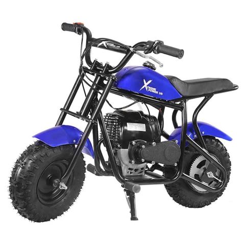 xtremepowerus pro edition blue mini trail dirt bike cc  stroke kids