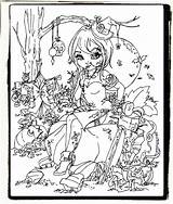Coloring Pages Halloween Jadedragonne Deviantart Adult Lineart Sheets Fairy Cute Printable Uploaded User sketch template