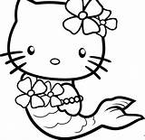 Kitty Pages Hello Coloring Printable Japanese Cat sketch template