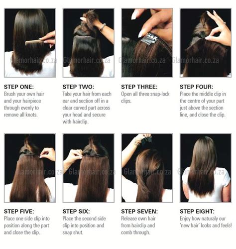 How To Insert Hair Extensions Glamorhair How To Put In