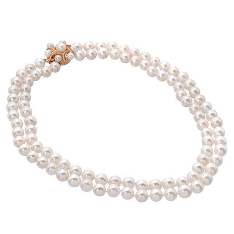 Arthur King Gold Pearl Diamond Necklace At 1stdibs