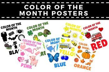 color   month posters   mcmenamy teachers pay teachers