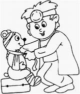 Hospital Pages Coloring Colouring Veterinarian Pix Library Clipart sketch template