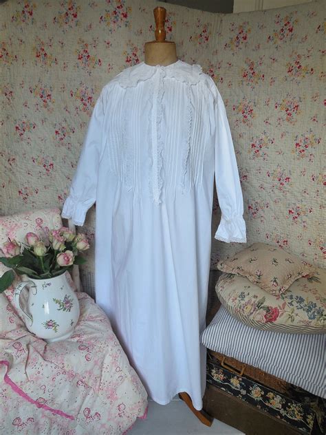 sold un used lace trimmed victorian nightgown just added