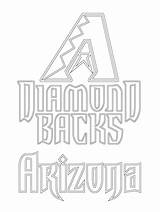 Coloring Diamondbacks Arizona Logo Pages Mlb Baseball Printable Backs Sport Diamond Cleveland Indians Color League Print Major Supercoloring Sports Template sketch template