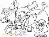 Coloring Animals Safari African Pages Printable Book Animal Cartoon Fall Clip Illustrations Color Zoo Getcolorings Istockphoto Vector Print Wild Books sketch template