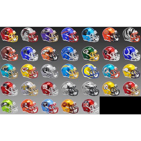 limited edition nfl flash  riddell mini speed helmets choose