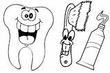Dentista Higiene Bucal Dentes Pintar Escova Odontologia Dente Atividade Educativo Zezinho Educativos Espacoeducar Qdb sketch template