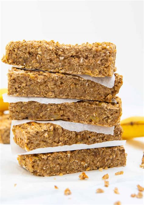 peanut butter banana oatmeal breakfast bars project meal plan banana