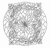 Jordi Vidrieras Colorear Vidriera Pintado Imagui Jugendstil Florales Celtic Noveau sketch template