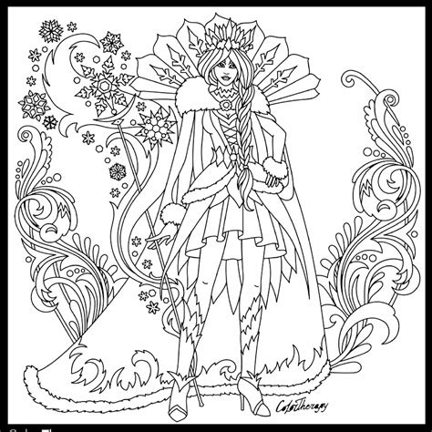 snow queen coloring page animorphia coloring book coloring pages