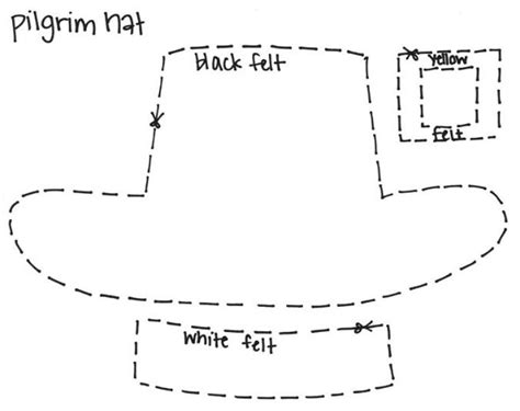 printable pilgrim hat template