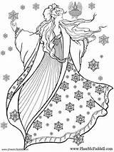 Coloring Winter Fairy Pages Edupics Large Color Sheets Mcfaddell Phee sketch template