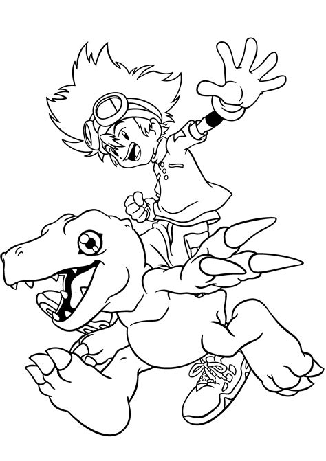 printable digimon coloring pages  kids