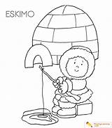 Igloo Eskimo Crafter sketch template