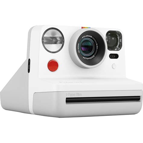 polaroid  instant film camera white  bh photo video