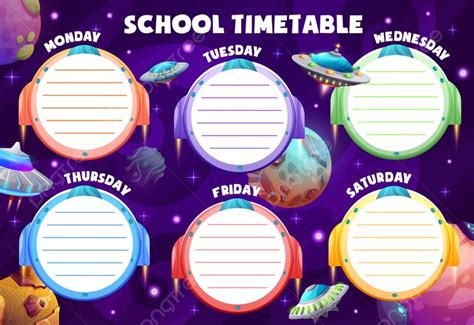 school timetable schedule template   pngtree