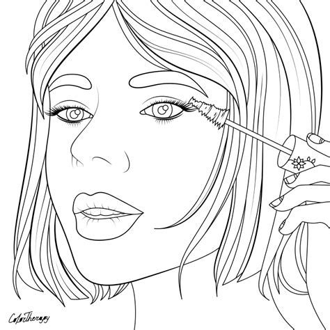 coloring book makeup christopher myersas coloring pages