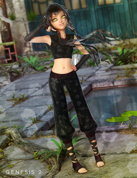 Ninja Keiko For Genesis 2 Female S 3d Models And 3d