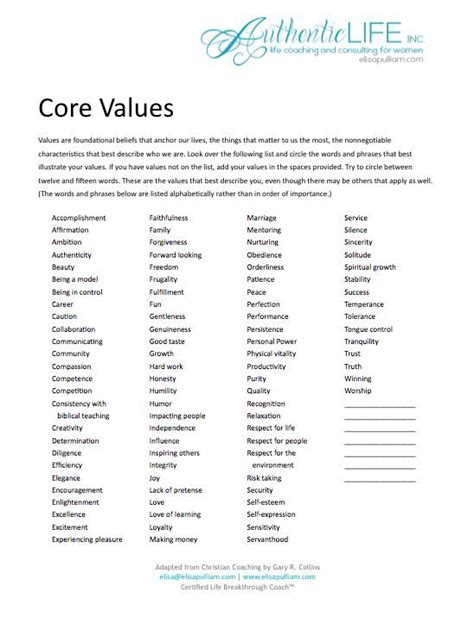 core values worksheet bloggakuten life coaching worksheets core beliefs core values