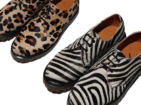 bad rioters dr martens  animal print