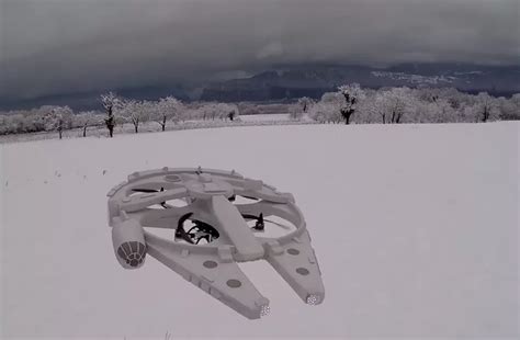 star wars fans rejoice  millennium falcon drone drone speeder races