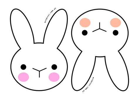 printable bunny faces clipart