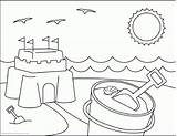 Coloring Summer Preschool Pages Popular sketch template