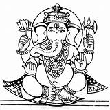 Ganesha Hatchet sketch template