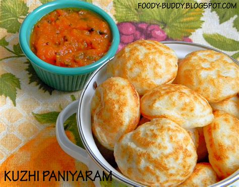 foody buddy kuzhi paniyaram indian breakfast recipe