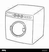 Waschmaschine Washing Alamy sketch template