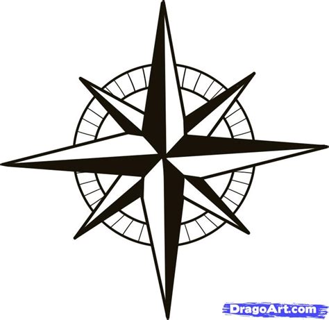 nautical star outline    clipartmag