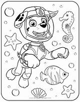 Patrol Coloring Sea Pages Paw Getcolorings Print sketch template