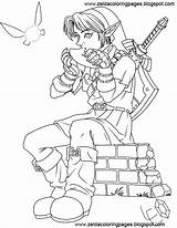 Coloring Zelda Pages Legend Popular sketch template