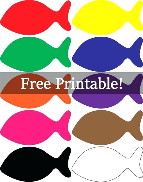 fish template  color printable colorful pictures print  ideas