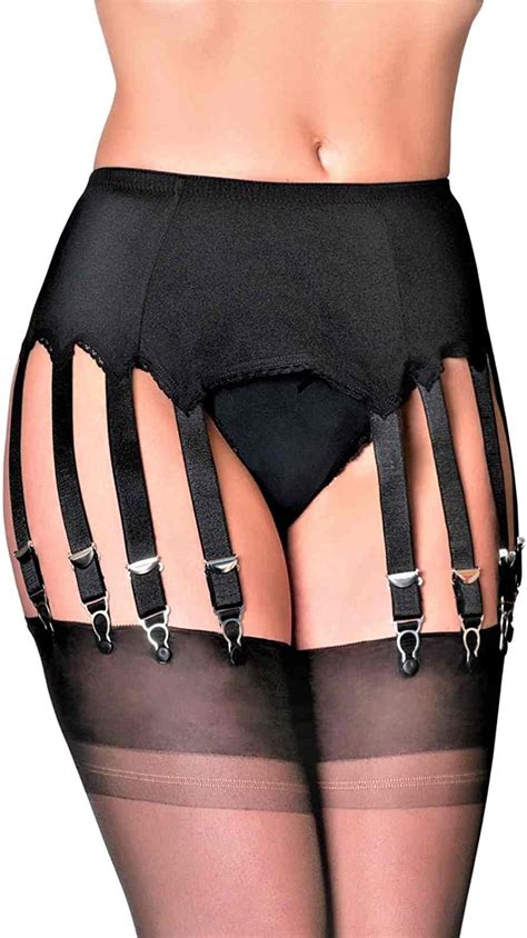 Nancies Lingerie 14 Strap Lycra Suspender Garter Belt For Stockings