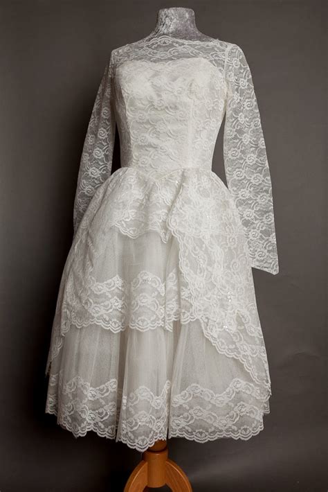 gorgeous vintage 1950s lace wedding dresses new on my