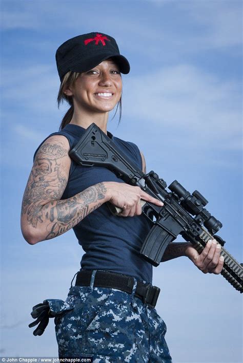 military girl girl guns women guns