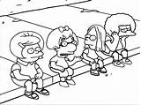 Coloring Pages Simpsons Sofa Couch Printable Getdrawings Getcolorings Wecoloringpage sketch template