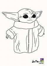 Yoda Coloringhome Italks Mandalorian Sheets Bt21 sketch template