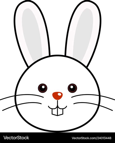 cute rabbit animal faces royalty  vector image