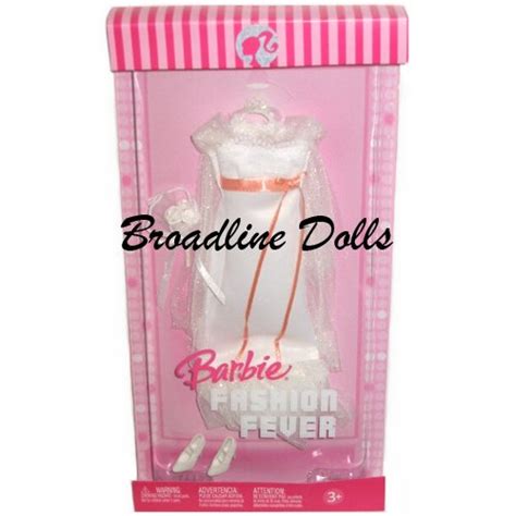 2006 Barbie Fashion Fever Dress Outfit Wedding Gown