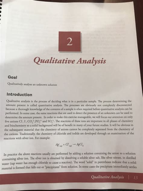 solved  qualitative analysis goal qualitatively analyze  cheggcom