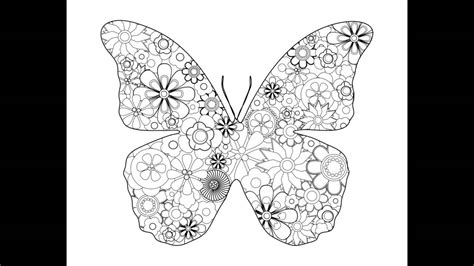fancy butterfly pages coloring pages