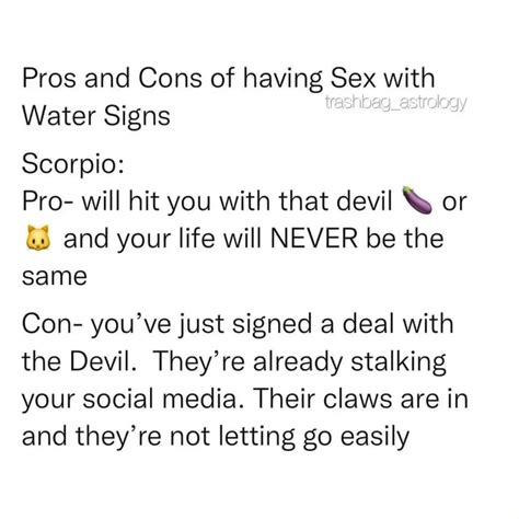 pros and cons of having sex with water signs trasnbag astrology scorpio