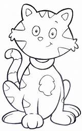 Coloring Cat Tabby Pages Kitty Colouring Printable Getcolorings Color Kids Tab sketch template