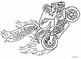 Wheels Motorrad Motorradfahrer Malvorlagen Feuer Cool2bkids sketch template