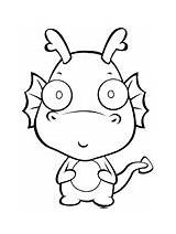 Coloring Dragon Fantasy Pages Dragons Baby Kids sketch template