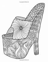 Coloring Pages Book High Adult Shoes Choose Board Heels sketch template
